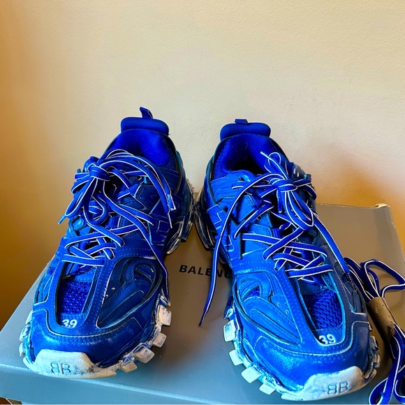 Balenciaga Faded Blue Track Sneakers - Picture 3 of 9